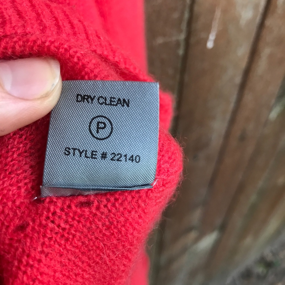 Cashmere pink high low 360 sweater L fall cute - Picture 5 of 8